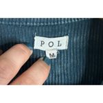 POL  Jacket Teal Size Medium Corduroy Trucker Raw Hem Pockets Short Oversized Photo 5