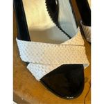 Taryn Rose  Peep Toe Black Patent Leather High Heel Women's Shoes EU 38 US 7.5-8 Photo 8