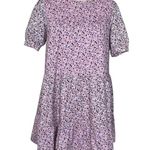 Pomander Place Lilac Floral Quinn Women’s Dress Size M Mini Dress Tiered Purple Size M Photo 2