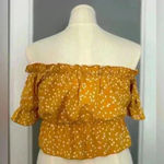 SheIn Lune Plus Confetti Heart Print Bardot Peplum Blouse (553) Photo 3