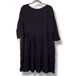 COS  Gathered Wool Blend Midi‎ Dress Navy Photo 1