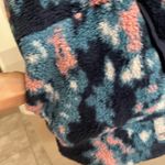 The North Face Womens Fleece Hoodie Pullover caPrint Navy Pink Blue campshire Photo 4