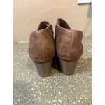 Maurice's Brown Faux Leather Ankle Booties Block Heel Women's Size 9M Photo 4