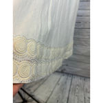 Women's J.Crew White Linen Mini Dress with Beige Trim Size 4 Photo 10