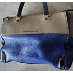 Marc Jacobs Marc by Shelter Island Blue Color Brown Block Leather Satchel Tote Photo 11