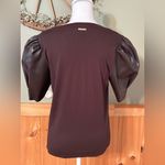Michael Kors MICHAEL  Women's Puff-Sleeve T-Shirt, Brown, Medium Photo 3