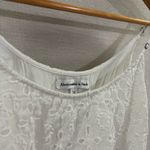 Abercrombie & Fitch  White Floral Eyelet‎ Dress Size Medium Photo 4