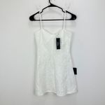 Lulus  Dainty Personality Ivory Lace Seamed Bustier Mini Dress Stretch Small NWT Photo 4