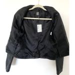 VTG Gianfranco Ferre Black Leather Jacket Italian Metal Buttons Collector Sz 10 Photo 9