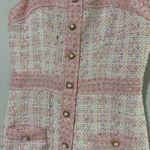 Amanda Uprichard Archie Dress in Pennington Tweed Size M Pink Photo 3