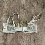 I.D. Sarrieri Women's Tan Lace Silk Balconette Bra Size 34D Photo 1