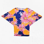 Trina Turk Tropical Floral Breeze Swim Tunic Kaftan Cover-Up Dress Size Large Photo 1