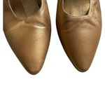 Larry Stuart Collection Elegant Gold Slingback Heels Luxury Size 8.5 Holiday Photo 8