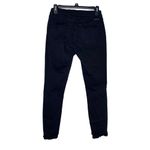 Kancan Women's JeansKC6204BK Gemma Mid Rise Distressed Fringe Hem Black Sz. 7/27 Photo 8