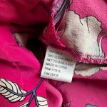 Yumi Kim Pink Floral Romper 100% Silk Colorful Tropical Vacation Resortwear Photo 10