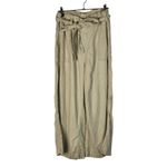 BLANK NYC  Sand Beige Wide Leg Linen Paperbag Tie Waist Pants M Photo 1