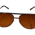 Quay Australia  High Key Aviator Sunglasses Bronze Mirrored Lens Photo 0