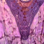 Free People  Purple Indie Crochet Boho Blouse Womens S Festival Flutter 70s Style Photo 7