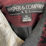 Kasper & Company ASL Burgundy & Black Skirt Suit | Women’s 14 Red Photo 1