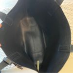 Kate Spade  Black White Striped Arch Lauren Reversible Classic Tote with Wristlet Photo 4