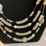 Chico's 0020 Chico’s Multi-Strand Floating Necklace with Mixed Media Beads Photo 1