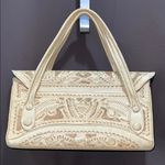1940s Vintage Flores Bags Chic Cream Embossed Shoulder Bag (RARE & 1 of a kind!) Photo 2