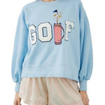 Judith March  "Golf Gal" Pullover Sweatshirt Womens Size Large Oversize MSRP $150 Photo 0