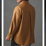 Anthropologie Maeve Faux Leather Shirt Jacket Photo 4