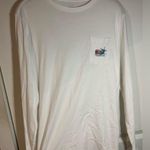 Vineyard Vines Snow Ski Whale Design White Cotton Long Sleeve Tshirt Size XL Photo 5