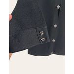 Classiques Entier  Black Knit Embellished Button Cardigan Sweater Size M Photo 1