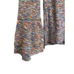 Akemi + Kin Akemi +‎ Kin Womens Multicolor Ribbed Knit Bell Sleeve Top size small Photo 1