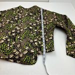 ALC Frank A.L.C. Emory Chocolate Brown Peach Green Quilted Asymmetrical Jacket‎ Small NEW Photo 11