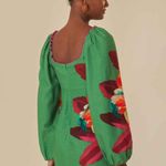 Farm Rio Green Tropicart Mini Dress XS Photo 2