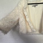 Amanda Charles Faux Fur Fluffy‎ Jacket Sweater Shawl Furry White XL Fashion EUC Photo 4