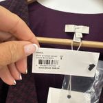 Joie NEW NWT ‎ Marcel Blackberry Houndstooth Tiered Long Sleeve Wrap Dress Small Photo 7