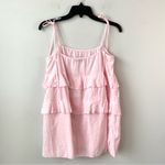 Edikted  Dorothia Tiered‎ Mini Dress Pink M Photo 5