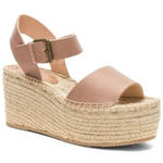 Soludos  Tan Leather Slingback‎ Platform Minorca Espadrille Sandals Size 10 Photo 0