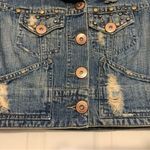 Z. Cavaricci Distressed Cropped Studded Juniors Size Small. 1786 Blue Photo 3