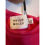 Hello Molly  One Shoulder Long Sleeve Hot Pink Dress Size M NWT Photo 3