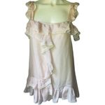 Red Valentino, Blush Romantic Rose Silk Blend sleeveless top, Small Size 6 Photo 3