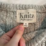 For Love & Lemons KNITZ Snow Day Oversized Sweater Grey Photo 3