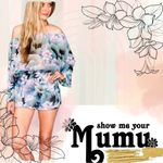 Show Me Your Mumu 🌺GUC  Sheer Waterlily Print Romper Coverup Beachwear Size M Photo 2