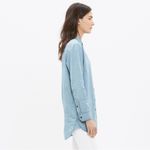 Madewell • Oversized Chambray Boyshirt button down boyfriend shirt denim blue Photo 6
