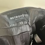 NEW Retrofête Honey Leather Pant Womens XS Black Chic Loose Fit Cargo Pockets Photo 10