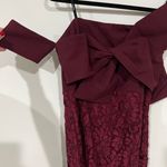 Soiéblu Soieblu burgundy bow front Lace Dress  Photo 2