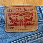 Levi's Levi’s 501 Cutoffs Denim Shorts Medium Wash Frayed Edge 26 Photo 4