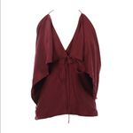 Robert Rodriguez new ✦ Sexy Strappy Silk Red Carpet Draped Cami Top ✦ Wine Photo 9