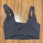 Garage Black Ribbed Women's Bralette Photo 1