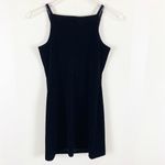 C.W. Designs Rhinestone Embellished Velvet Cocktail Dress Black Size M Photo 3