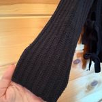 UGG  Black Chunky Knit Turtleneck Sweater with ties on side. Size Small Photo 2